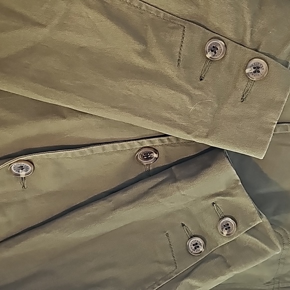 Talbots Casual Olive Green Pocket Front Long Sleeve Blazer - Picture 6 of 9